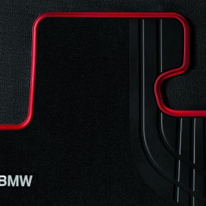 Велюровые передние коврики BMW F32/F33/F36/F82 4 серия, Sport Line Black/Red Велюровые передние коврики BMW F32/F33/F36/F82 4 серия, Sport Line Black/Red