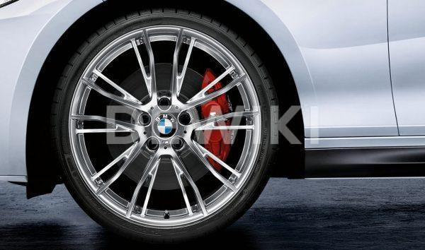 Комплект летних колес в сборе R19 BMW F20/F21/F22/F23 M Performance Double Spoke 624 M Silver, Pirelli P Zero, RDC, Runflat