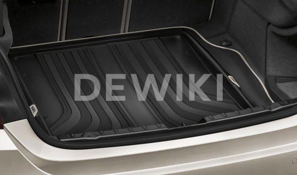 Коврик в багажник BMW F45 2 серия, Black/Biege, регулируемые задние сидения