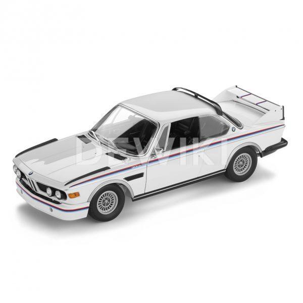 Миниатюрная BMW 3.0 CSL (1971) Heritage Edition, White, масштаб 1:18 Миниатюрная BMW 3.0 CSL (1971) Heritage Edition, White, масштаб 1:18