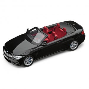 Миниатюрная модель BMW 4 серии Convertible, Black Sapphire, масштаб 1:43