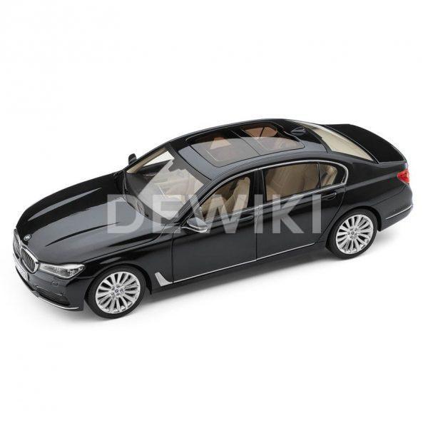 Миниатюрная модель BMW 7 серии Long, Sophisto Grey, масштаб 1:18