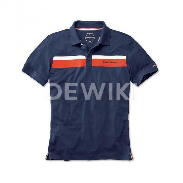 Мужская рубашка-поло BMW Golfsport Fashion, Navy Blue Мужская рубашка-поло BMW Golfsport Fashion, Navy Blue
