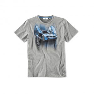 Мужская футболка BMW i с принтом i8, Grey Melange