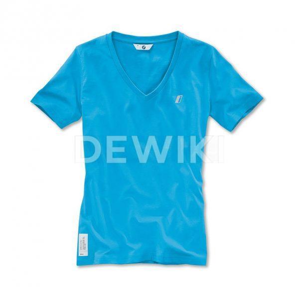 Женская футболка BMW i, Electric Blue Женская футболка BMW i, Electric Blue