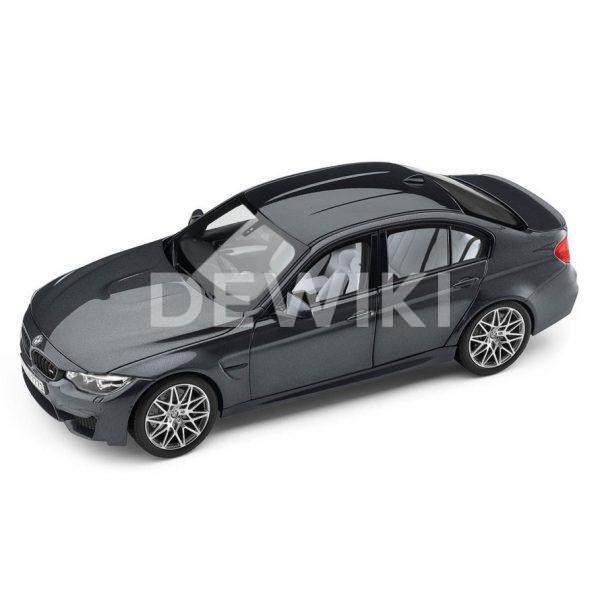 Миниатюрная  модель BMW M3 F80 Competition, Mineral Grey, масштаб 1:18