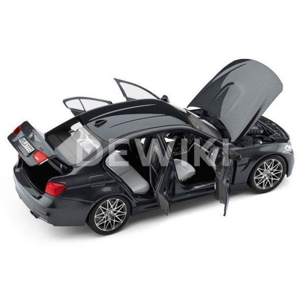 Миниатюрная модель BMW M3 F80 Competition, Mineral Grey, масштаб 1:18 Миниатюрная модель BMW M3 F80 Competition, Mineral Grey, масштаб 1:18