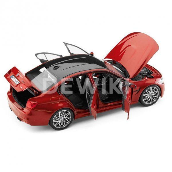 Миниатюрная модель BMW F80 M3 Competition Sakhir Orange Миниатюрная модель BMW F80 M3 Competition Sakhir Orange