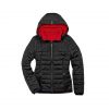 Женский двусторонний пуховик BMW M, Black / Red