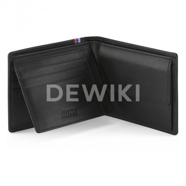 Кожаный кошелек BMW M с отделением для монет Кожаный кошелек BMW M с отделением для монет