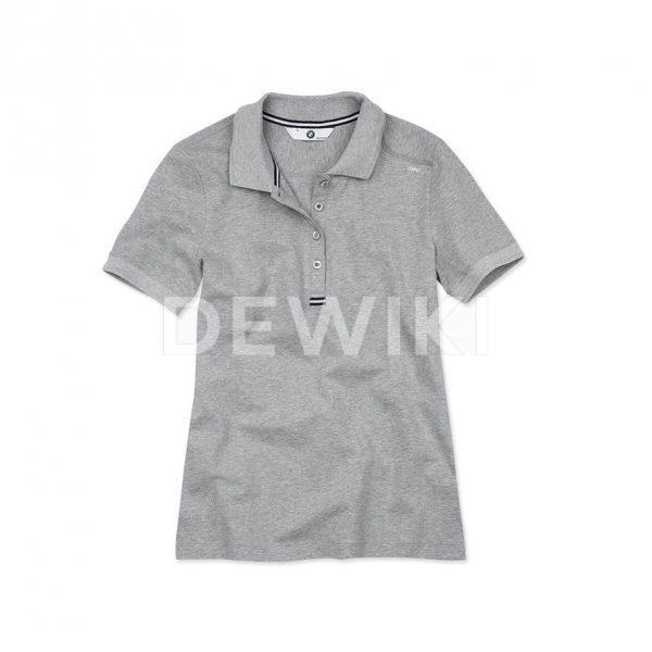 Женская рубашка-поло BMW Grey Melange Женская рубашка-поло BMW Grey Melange