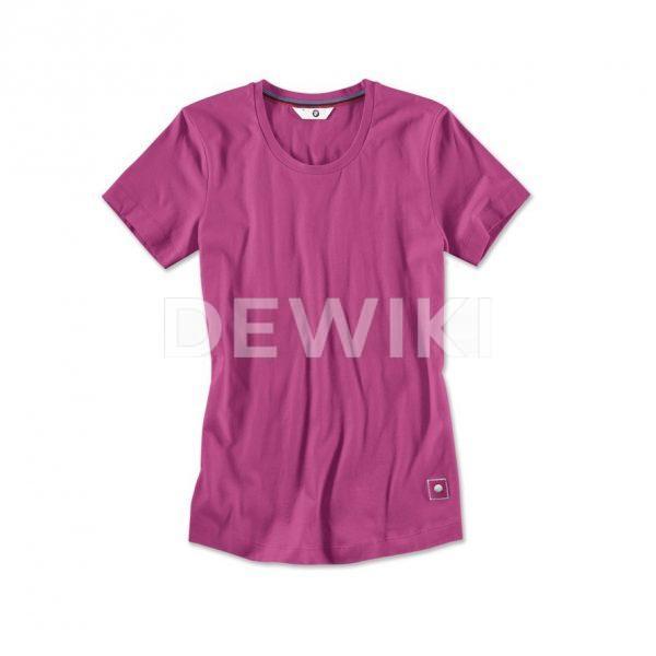 Женская футболка BMW, красный цикламен Женская футболка BMW, красный цикламен