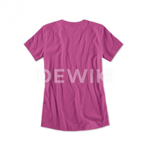 Женская футболка BMW, красный цикламен Женская футболка BMW, красный цикламен