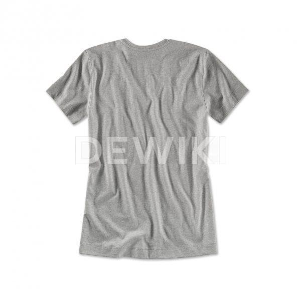 Женская футболка BMW с V-вырезом, Aluminium Grey Melange Женская футболка BMW с V-вырезом, Aluminium Grey Melange