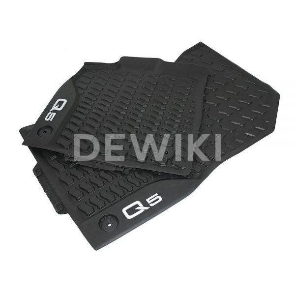 Резиновые передние коврики Audi Q5 (NF), контрастная надпись Резиновые передние коврики Audi Q5 (NF), контрастная надпись