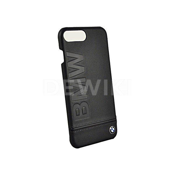 Кожаный чехол для iPhone 7 BMW Logo Imprint Black Кожаный чехол для iPhone 7 BMW Logo Imprint Black