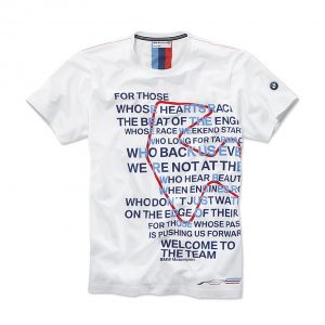 Мужская футболка BMW Motorsport Graphic, White Мужская футболка BMW Motorsport Graphic, White