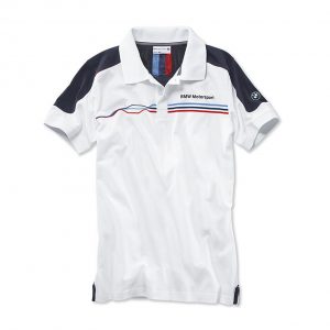 Мужская рубашка-поло BMW Motorsport, White/Blue Мужская рубашка-поло BMW Motorsport, White/Blue