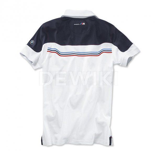 Мужская рубашка-поло BMW Motorsport, White/Blue
