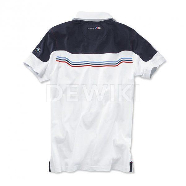 Мужская рубашка-поло BMW Motorsport, White/Blue Мужская рубашка-поло BMW Motorsport, White/Blue