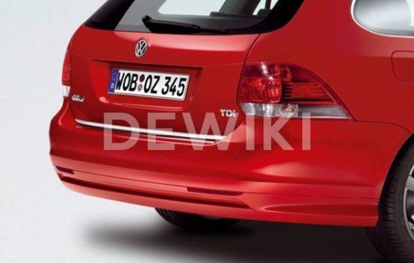 Накладка на крышку багажника Volkswagen Golf 5 Variant / Golf 6 Variant, хромированная Накладка на крышку багажника Volkswagen Golf 5 Variant / Golf 6 Variant, хромированная