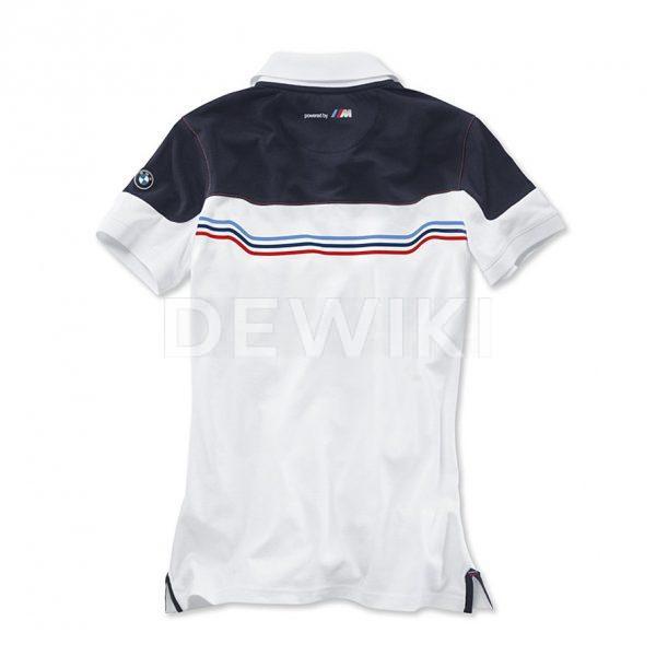 Женская Fan рубашка-поло BMW Motorsport, White/Blue