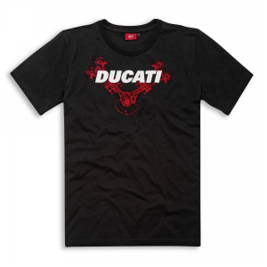 Мужская футболка Ducati V-Devil, Black Мужская футболка Ducati V-Devil, Black