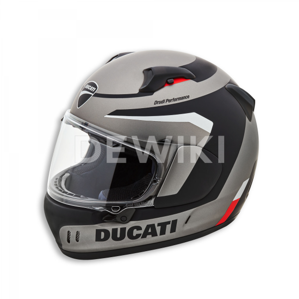 Мотошлем Ducati Black Steel, Grey