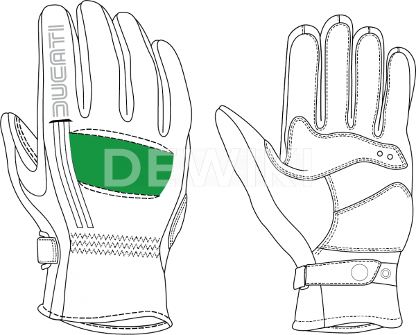 Мотоперчатки Ducati 77 C1 Мотоперчатки Ducati 77 C1