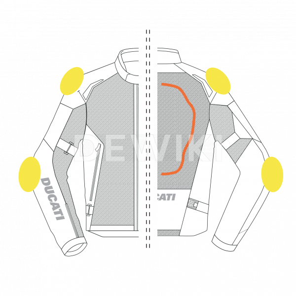 Мужская текстильная мотокуртка Ducati Speed Air C4 Мужская текстильная мотокуртка Ducati Speed Air C4