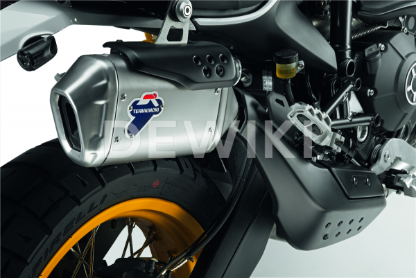 Высокий глушитель Termignoni Ducati Scrambler Desert Sled до 2020 года Высокий глушитель Termignoni Ducati Scrambler Desert Sled до 2020 года