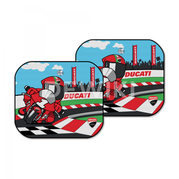 Солнцезащитные козырьки (пара) Cartoon Ducati Corse Солнцезащитные козырьки (пара) Cartoon Ducati Corse