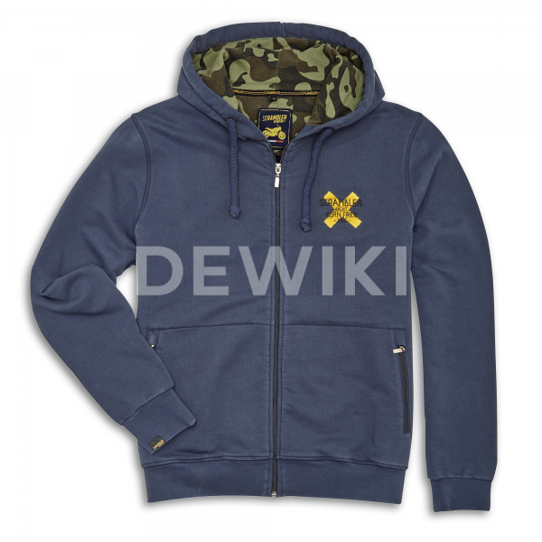 Мужская толстовка с капюшоном Ducati Scrambler Cross Мужская толстовка с капюшоном Ducati Scrambler Cross