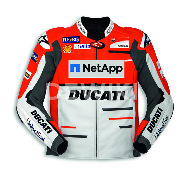 Мужская кожаная мотокуртка Ducati Replica Team 18 Мужская кожаная мотокуртка Ducati Replica Team 18