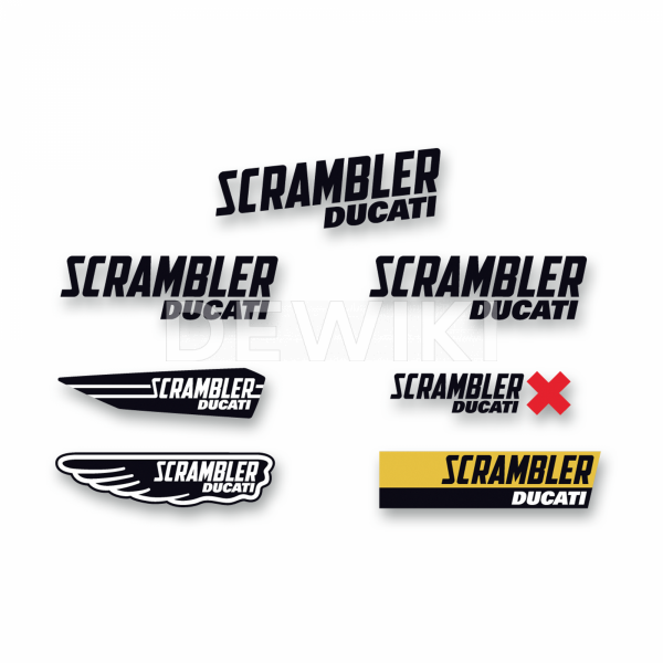 Набор наклеек Ducati Scrambler Набор наклеек Ducati Scrambler