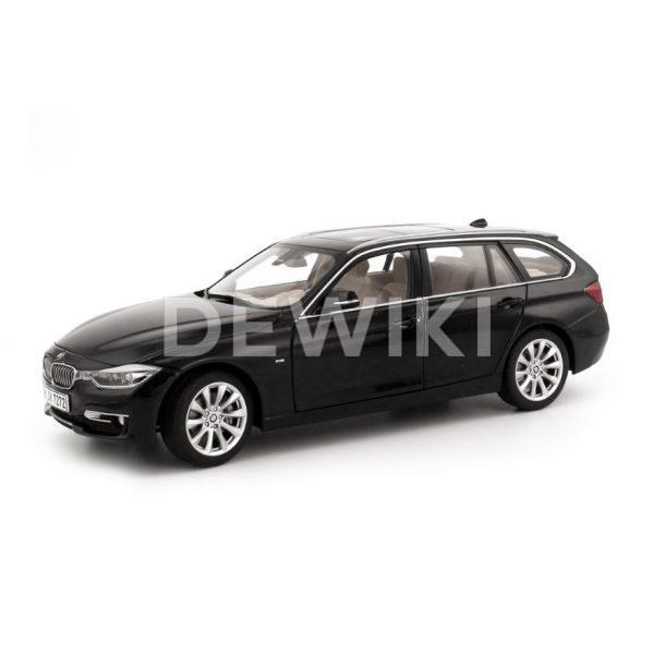 Миниатюрная  модель BMW 3er Touring (F31), Black Sapphire, масштаб 1:18