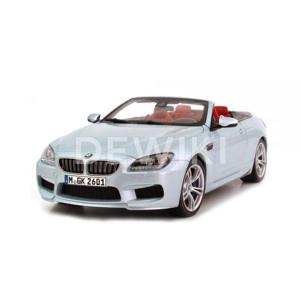 Миниатюрная модель BMW M6 Convertible (F12 M), Silverstone II, масштаб 1:18 Миниатюрная модель BMW M6 Convertible (F12 M), Silverstone II, масштаб 1:18