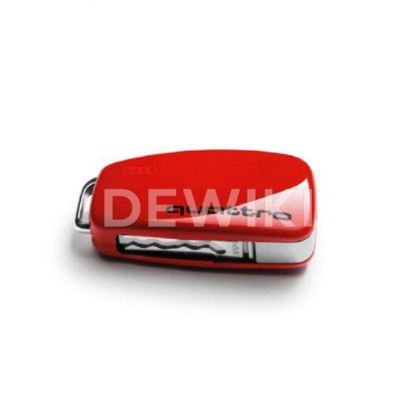 Пластиковая крышка для ключа Audi quattro Design Misano Red Пластиковая крышка для ключа Audi quattro Design Misano Red