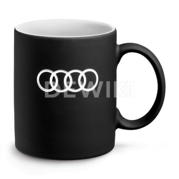 Фарфоровая кружка Audi, Black