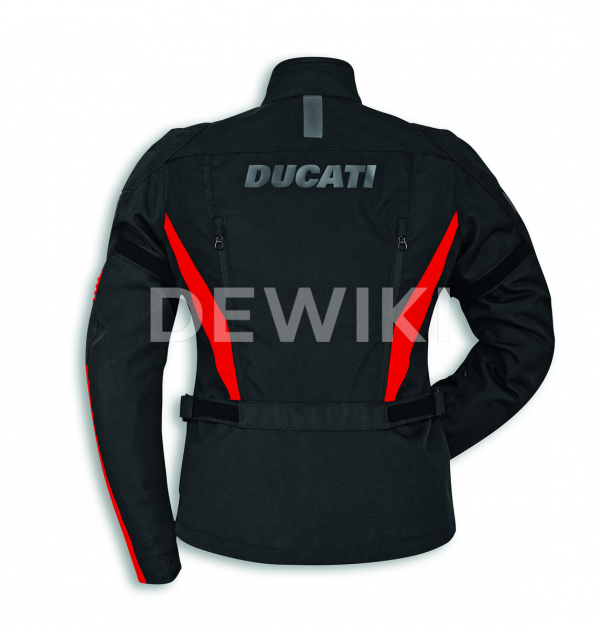 Женская куртка из ткани Ducati Tour, Black/Red