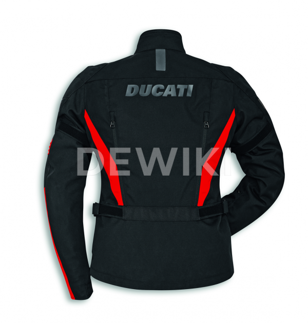 Женская куртка из ткани Ducati Tour, Black/Red Женская куртка из ткани Ducati Tour, Black/Red