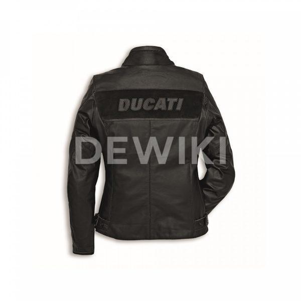 Женская кожаная мотокуртка Ducati Company C2, Black