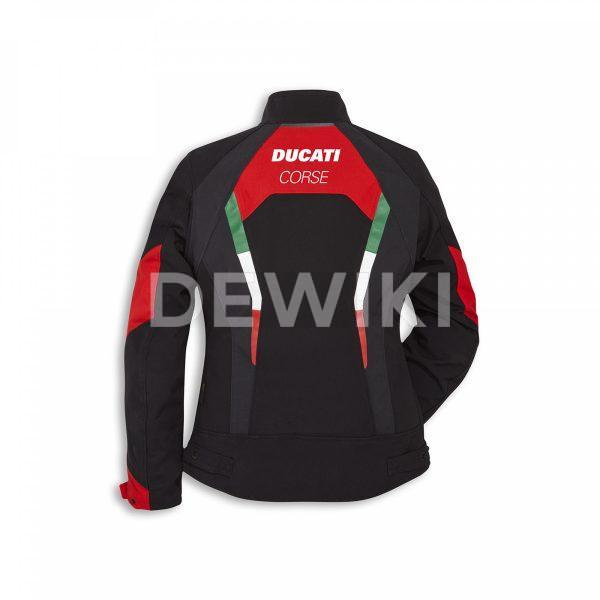 Женская текстильная мотокуртка Ducati Corse C3, Black/Red