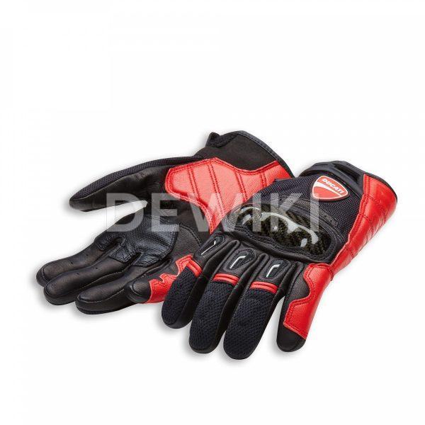 Мотоперчатки Ducati Company C1, Black/Red