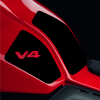 Противоскользящие боковые наклейки на бак Ducati Panigale V4 / Streetfighter V4, Black Противоскользящие боковые наклейки на бак Ducati Panigale V4 / Streetfighter V4, Black