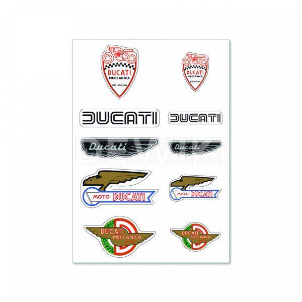 Наклейки Ducati Historical Mix Наклейки Ducati Historical Mix