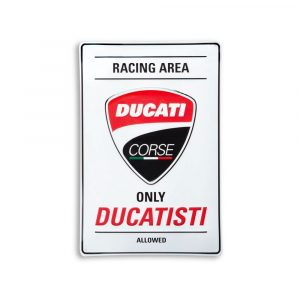 Металлическая вывеска Ducati Corse Металлическая вывеска Ducati Corse