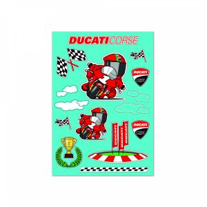 Мультяшные декоративные наклейки Ducati Corse, 30х45 см