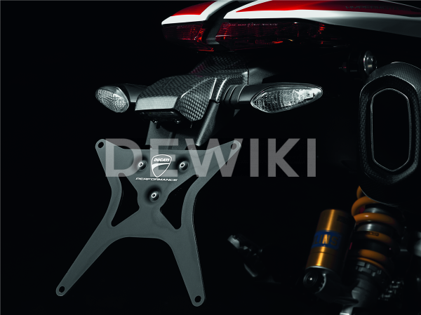 Держатель номерного знака из карбона и алюминия Ducati Hypermotard / Hyperstrada