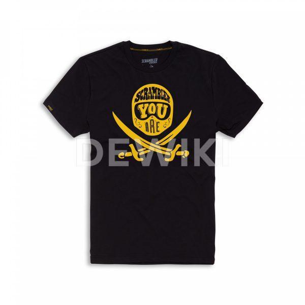 Мужская футболка Ducati Ghost Rider Scrambler, Black Мужская футболка Ducati Ghost Rider Scrambler, Black